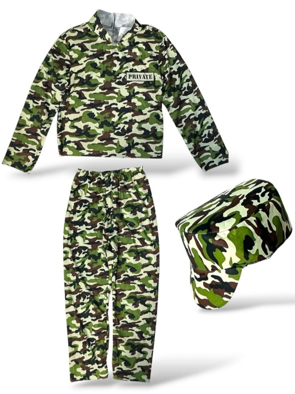 Army Costume Military Camouflage  3 piece Complete Set Children Small 6/7 - Picture 2 of 16